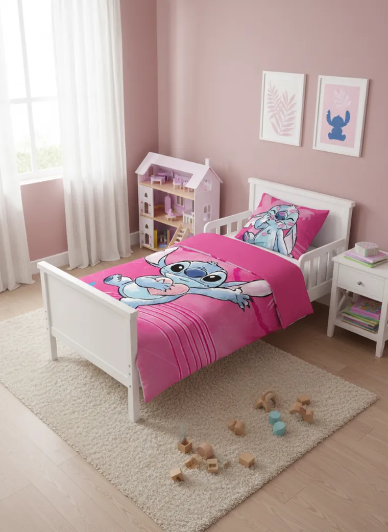 Lilo si Stitch set lenjerie de pat single, 100-135 cm