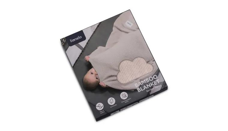 Lionelo, Bamboo Blanket, patura din bambus, 75-100 cm, Beige Sand