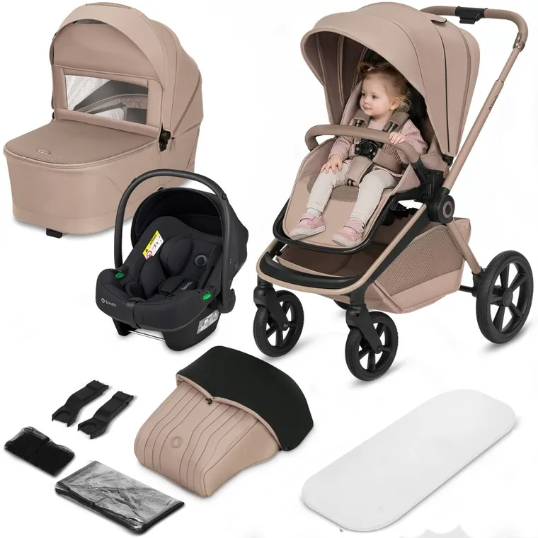 Lionelo, Freya, carucior multifunctional 3in1, Beige Sand