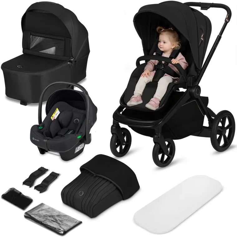 Lionelo, Freya, carucior multifunctional 3in1, Black Onyx