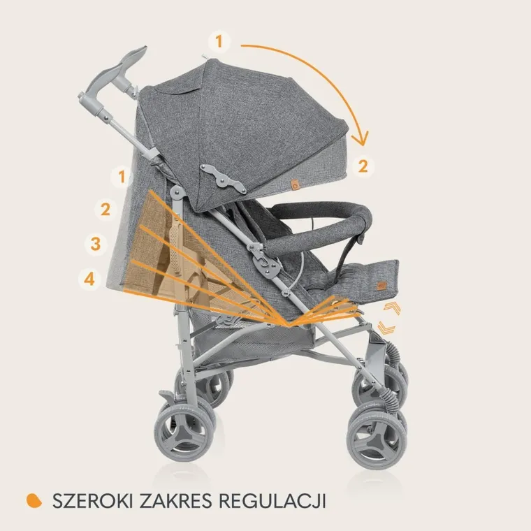 Lionelo, Irma, carucior sport, Grey