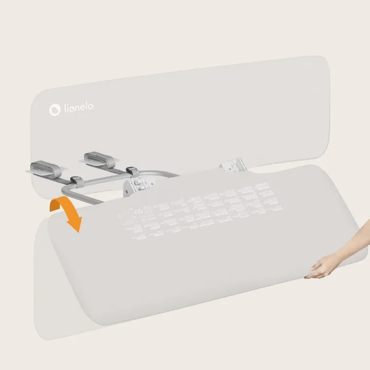 Lionelo, Lora, bariera de siguranta pentru patut, Beige Sand