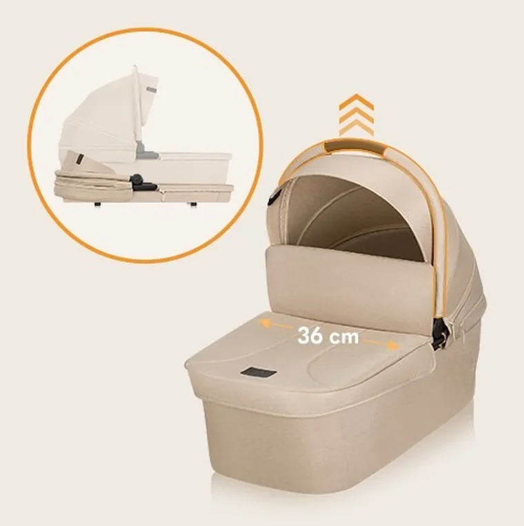 Lionelo, Meril, carucior multifunctional 3in1, Beige Sand