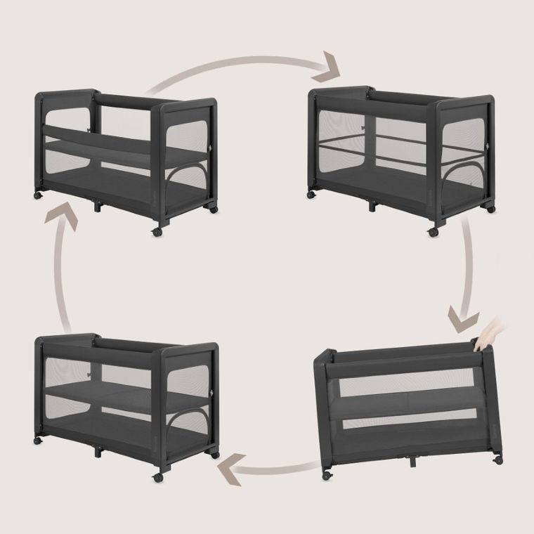 Lionelo, Patty, patut multifunctional 5in1, Grey Graphite