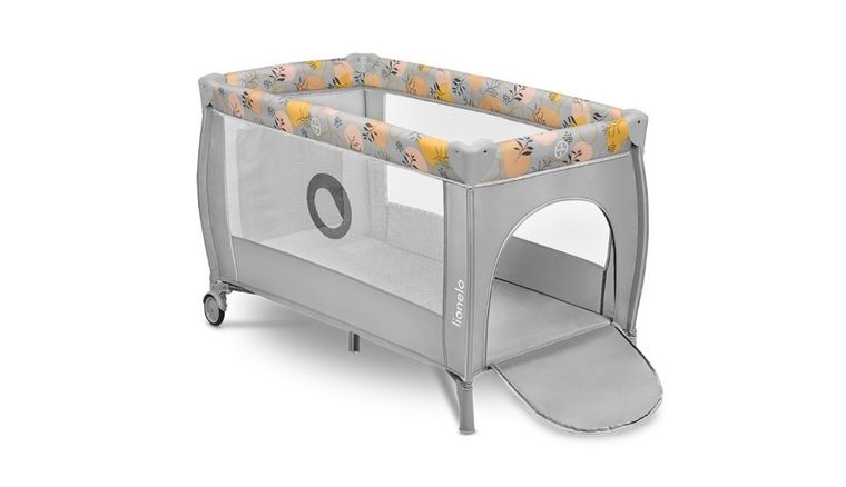 Lionelo, Stefi Plus, patut de voiaj portabil, pe doua niveluri, Pink Yellow