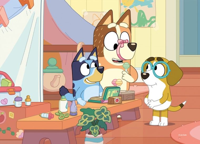 Lisciani, Bluey, puzzle cu doua fete, 4-48 piese