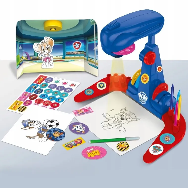 Lisciani, Paw Patrol, scoala de desen cu proiector, set creativ