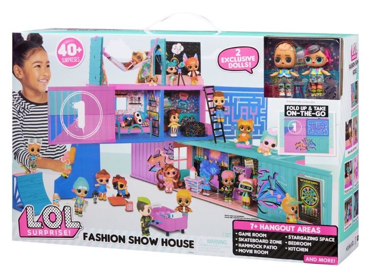 L.O.L. Surprise, Fashion Show House, casa de joaca, set