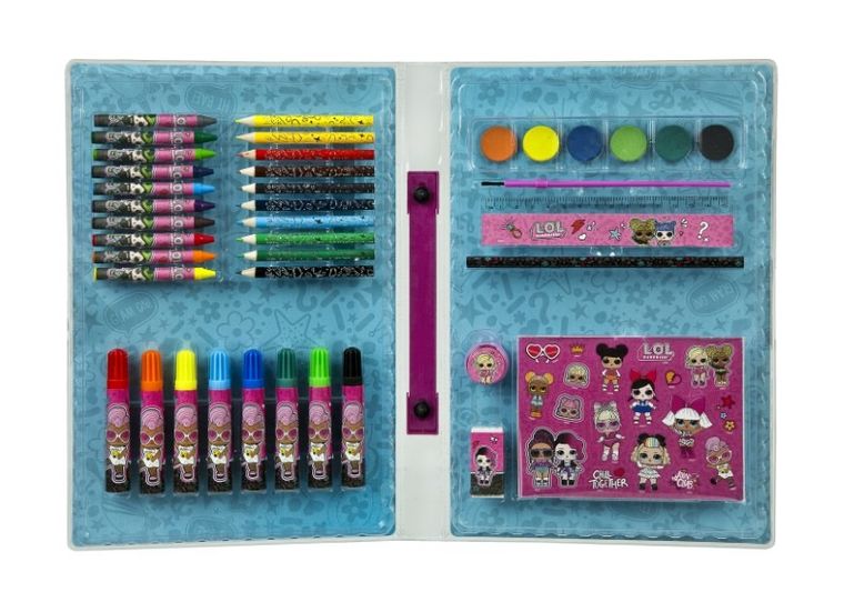 L.O.L. Surprise, set de rechizite scolare, 100 elemente