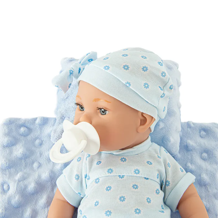 Lovely Baby, papusa bebelus, tinuta albastra