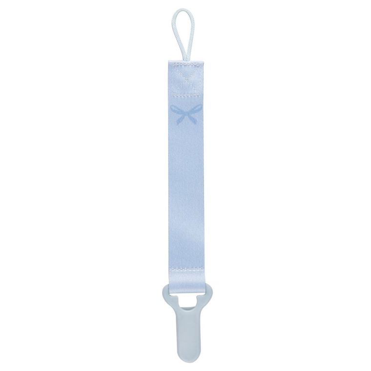 LOVI, Clips cu panglica pentru suzeta Baby Shower Boy, 0 m+