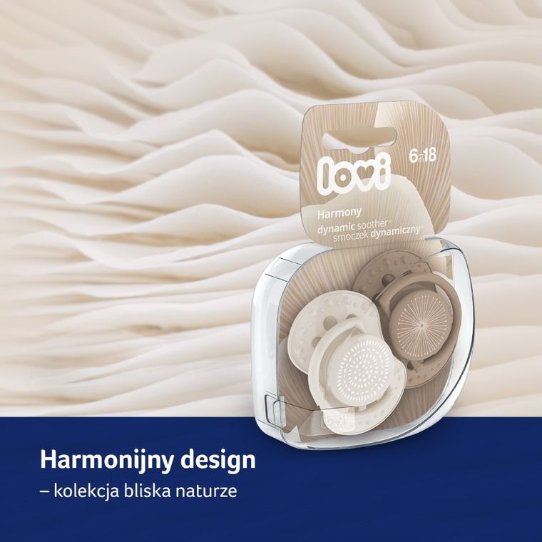 Lovi, Harmony Girl, suzeta dinamica din silicon, 6-18 luni, 2 buc.