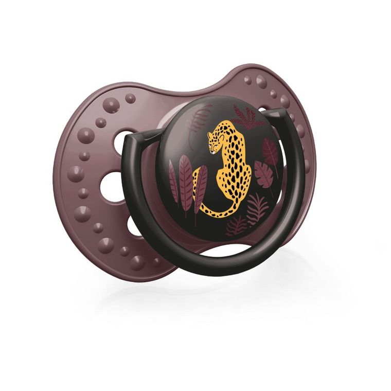 Lovi, Jungle Vibes Girl, suzeta dinamica din silicon, 0-3 luni, 2 buc.