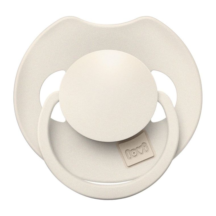 Lovi, Prime, suzeta dinamica din silicon, 0-6 luni, Coconut, 1 buc.