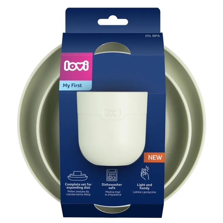 Lovi, set de vase si cana, Pistachio