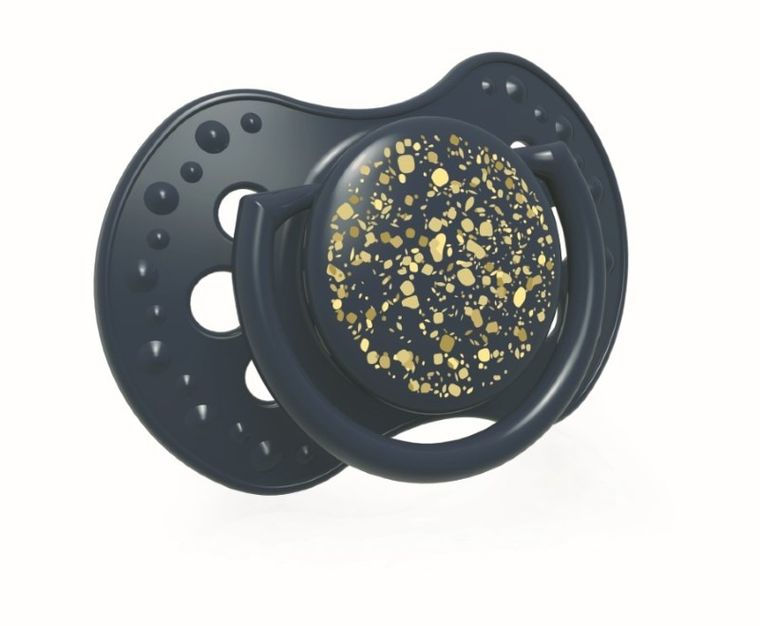 Lovi, Stardust Blue, suzeta dinamica din silicon, 3-6 luni, 2 buc.