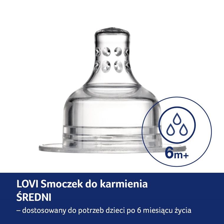LOVI, Tetina Dinamica debit mediu, 6 m+, 2 buc