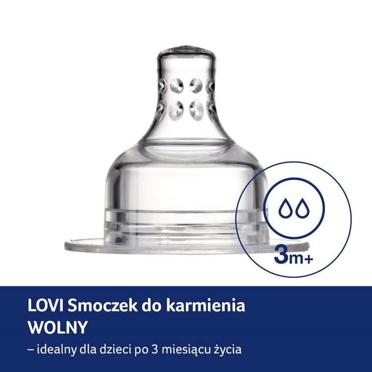 LOVI, Tetina Dinamica debit mic, 3 m+, 2 buc