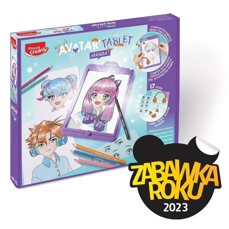 Maped Creativ, Avatar Tablet, Manga, plansa de desen iluminata