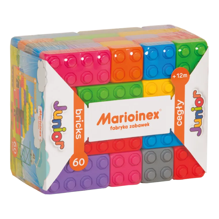 Marioinex, Junior, set de constructie, blocuri XL, 60 piese