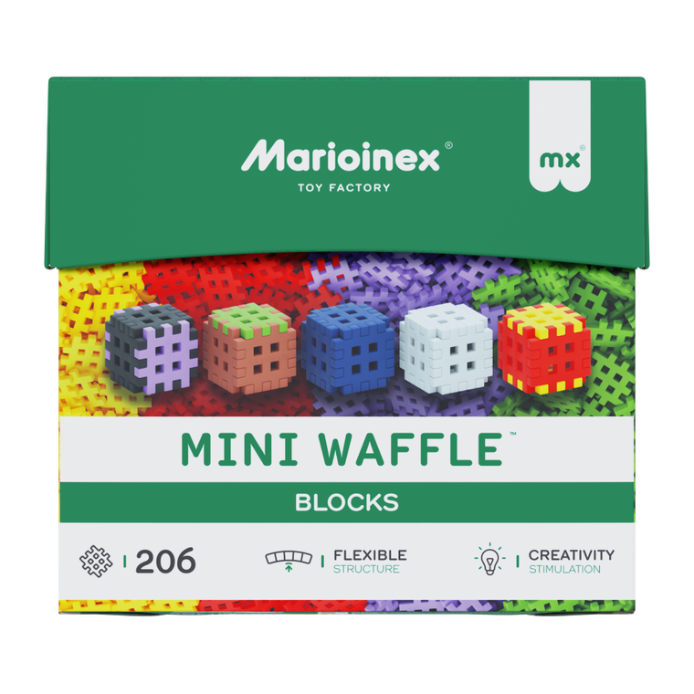Marioinex, Mini Waffle, Blocks, set de constructie, 206 piese