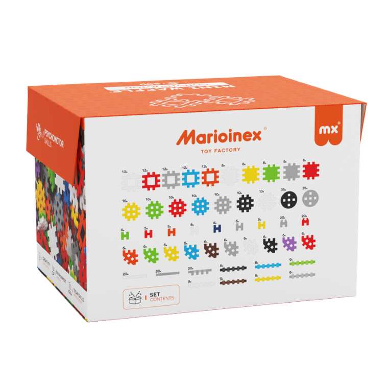 Marioinex, Mini Waffle, Constructor, set de constructie, 500 piese