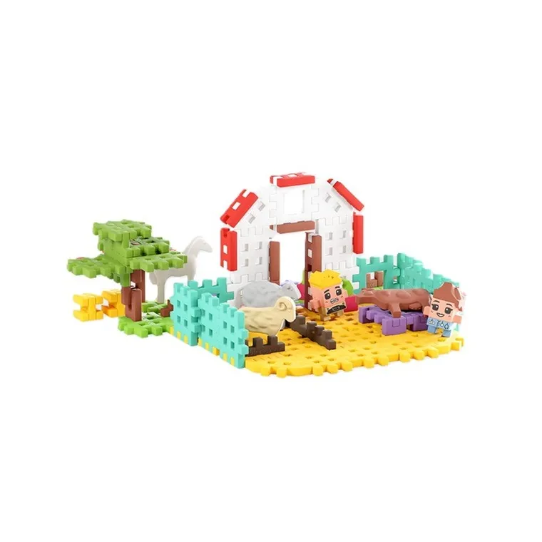 Marioinex, Mini Waffle, Fermier, set de constructie, 110 piese