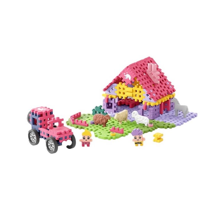 Marioinex, Mini Waffle, Fermier, set de constructie, 112 piese