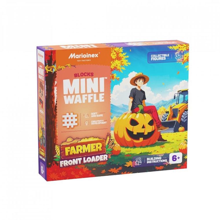 Marioinex, Mini Waffle, Fermier, set de constructie, 50 piese
