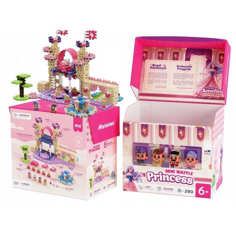 Marioinex, Mini Waffle, Printesa, set de constructie, 280 piese