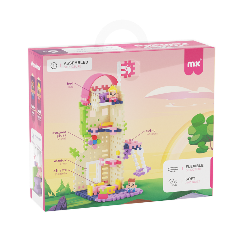 Marioinex, Mini Waffle, Turnul Fanteziei, set de constructie, 148 piese