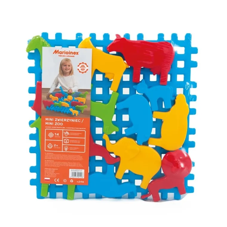 Marioinex, Mini Zoo, set de constructie, 14 piese
