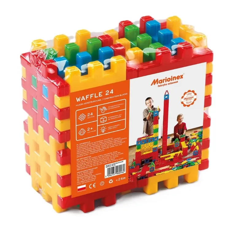 Marioinex, Waffle, set de constructie, 24 piese