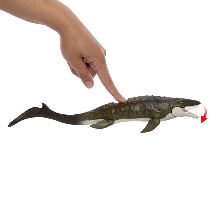 Matchbox, Jurrasic World, Mosasaurus Rescue Action Boat, set de
