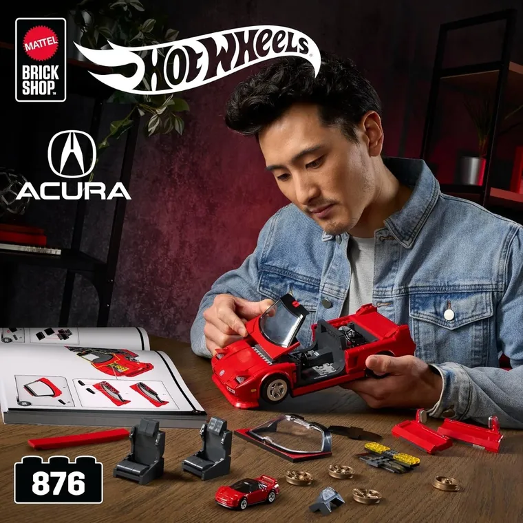 Mattel Brick Shop, Hot Wheels Elite Series '90 Acura NSX, set de