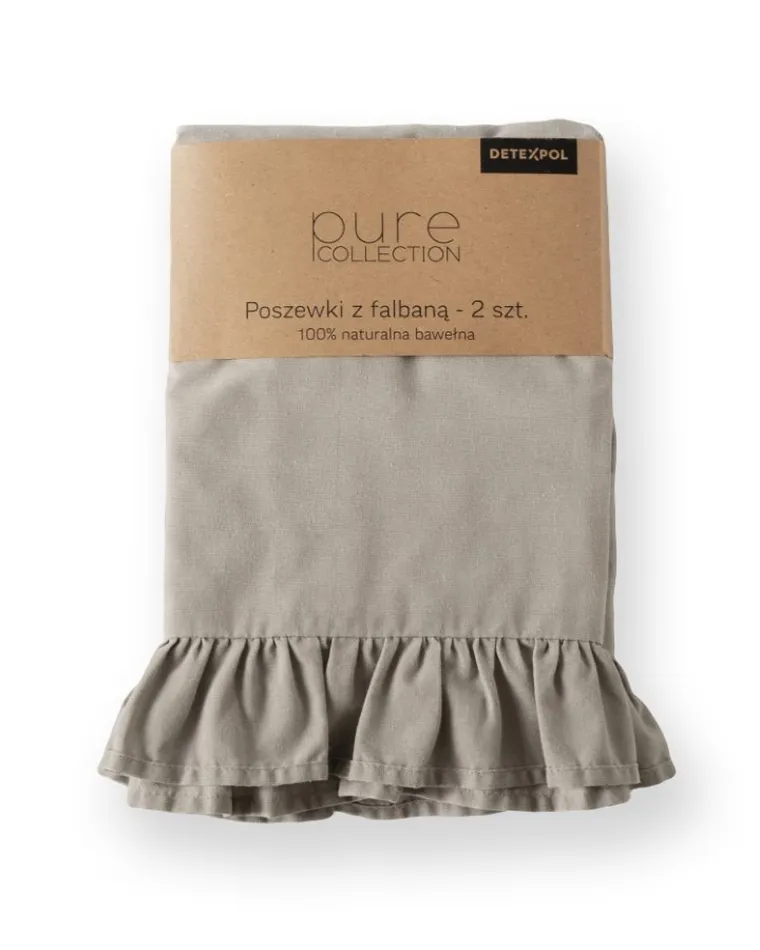 Mayamoo, set lenjerie de pat, 3 piese, taupe, 160-200cm