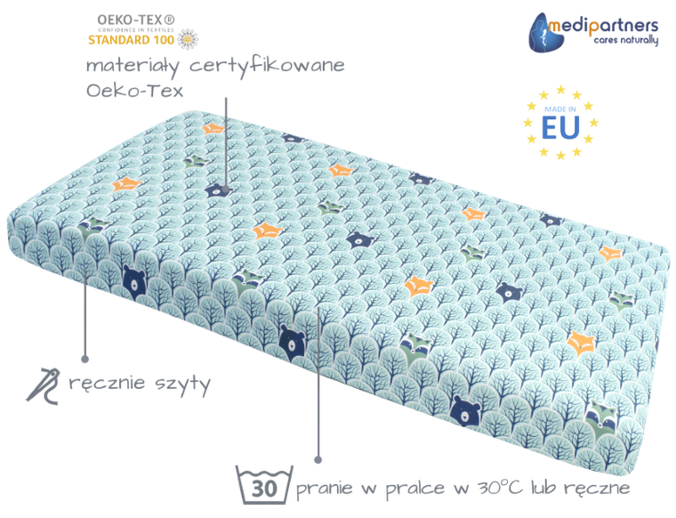 Medi Partners, Padure, cearceaf cu elastic, 60-120 cm