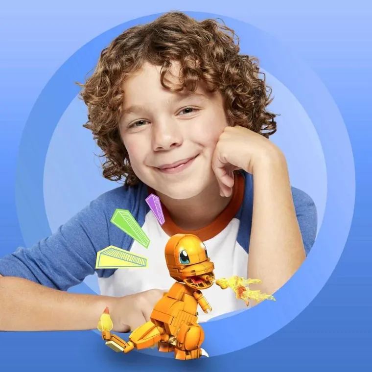 MEGA Pokemon, Charmander de construit, piese, 180 elemente