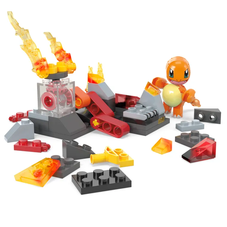 MEGA Pokemon, Charmander, set de constructie, 81 piese