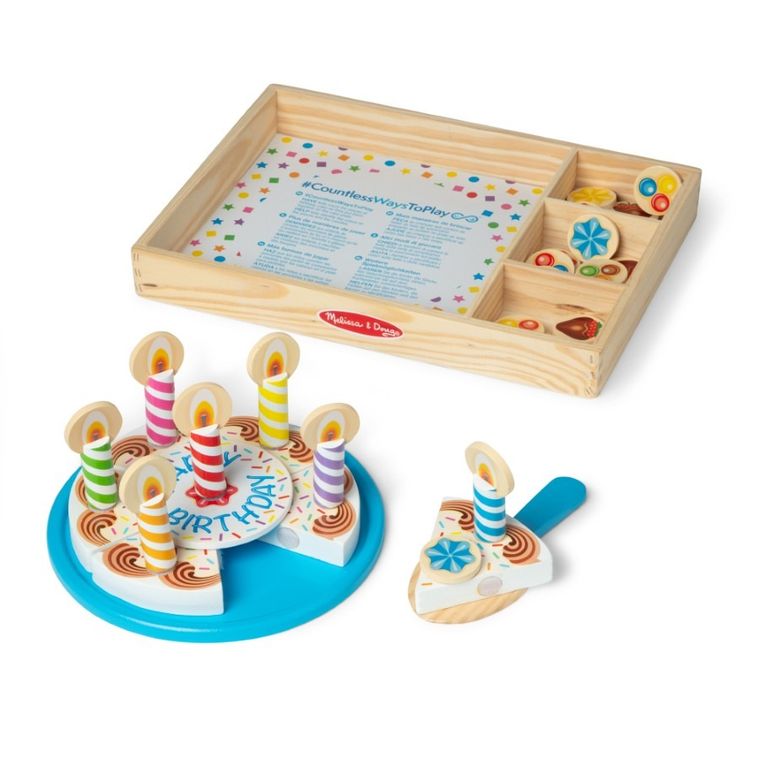 Melissa & Doug, Tort de ziua de nastere, jucarie din lemn