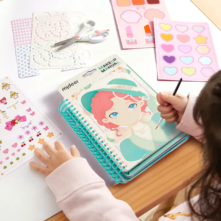 Mideer, Caietul creativ al micutei make-up artist, Tea Party