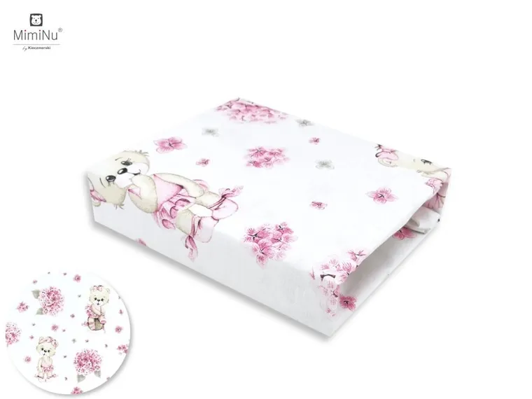 MimiNu, Balerina, cearceaf de pat, roz, 60-120 cm
