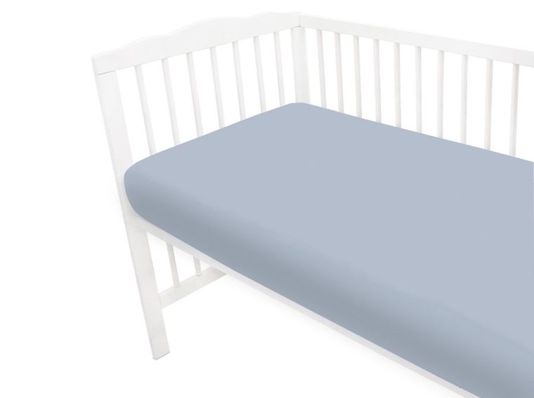 MimiNu, cearceaf cu elastic, jersey, jeans, 120-60 cm