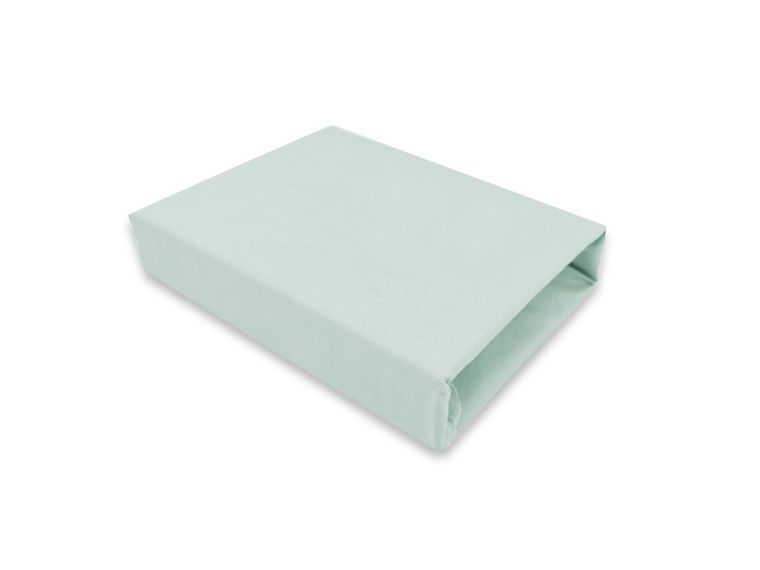 MimiNu, cearceaf cu elastic, jersey, menta verde, 90-200 cm