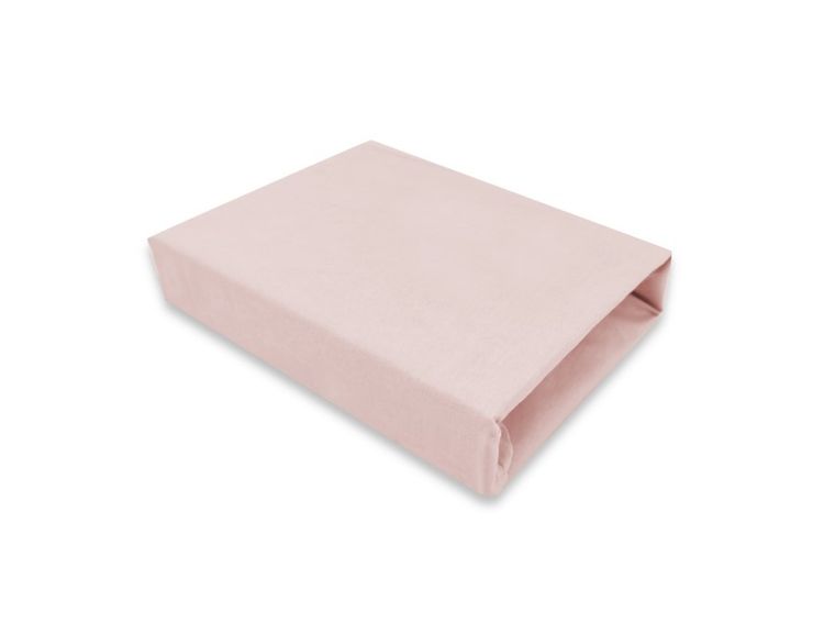 MimiNu, cearceaf cu elastic, jersey, roz, 120-60 cm