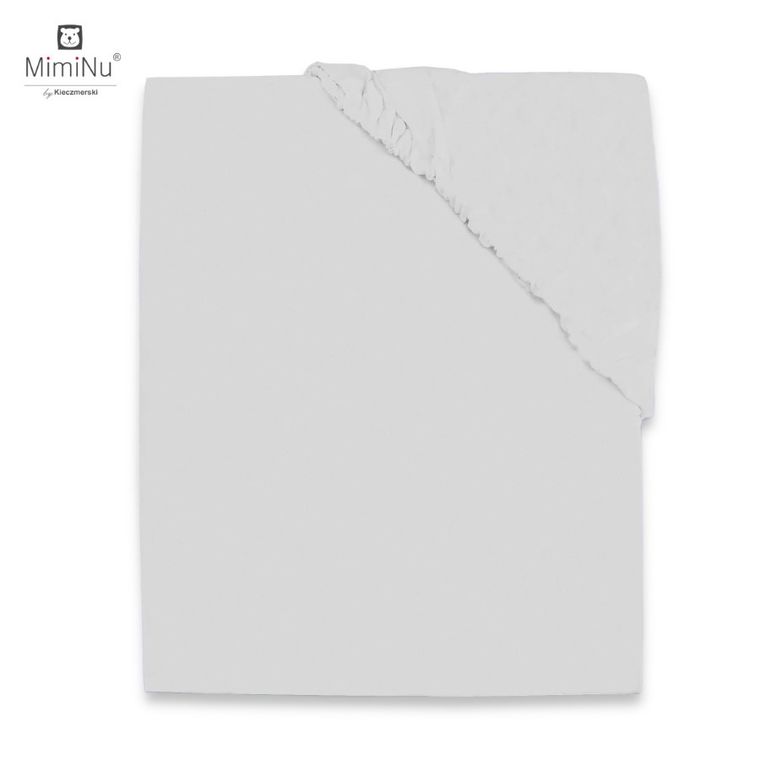 MimiNu, cearceaf jersey cu elastic, gri, 60-120 cm