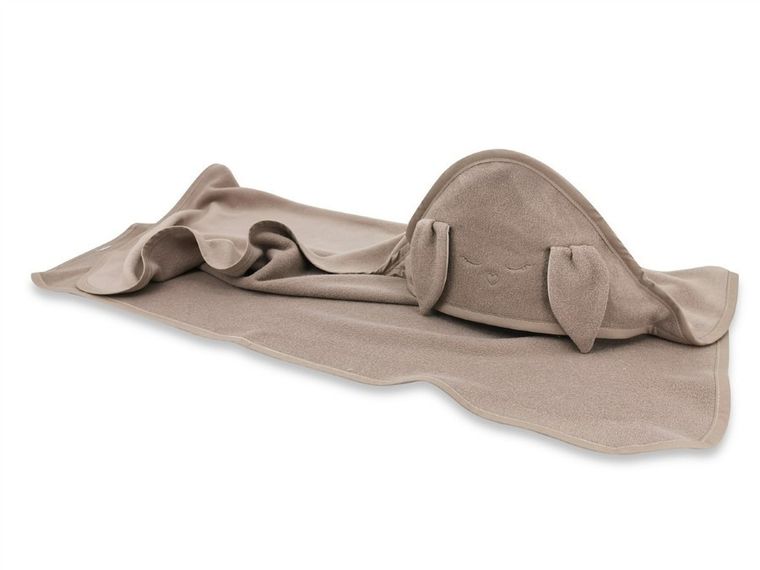 MimiNu, Iepurasul, halat de baie, din bambus, mokka, 100-100 cm