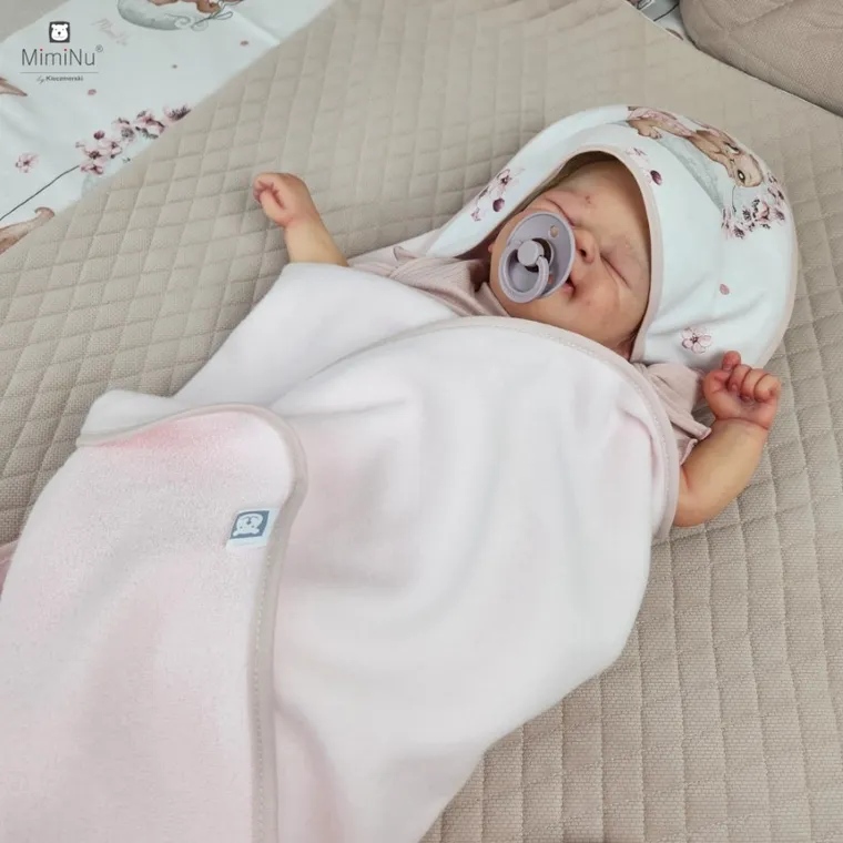 MimiNu, Lili, prosop cu gluga, 100-100 cm, roz