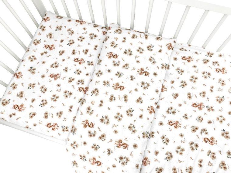 MimiNu, Ratuci, set lenjerie de pat, single, bej, 135-100 cm