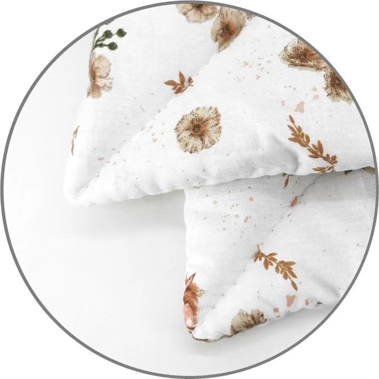 MimiNu, Ratuci, set lenjerie de pat single cu umplutura, bej, 135-100 cm